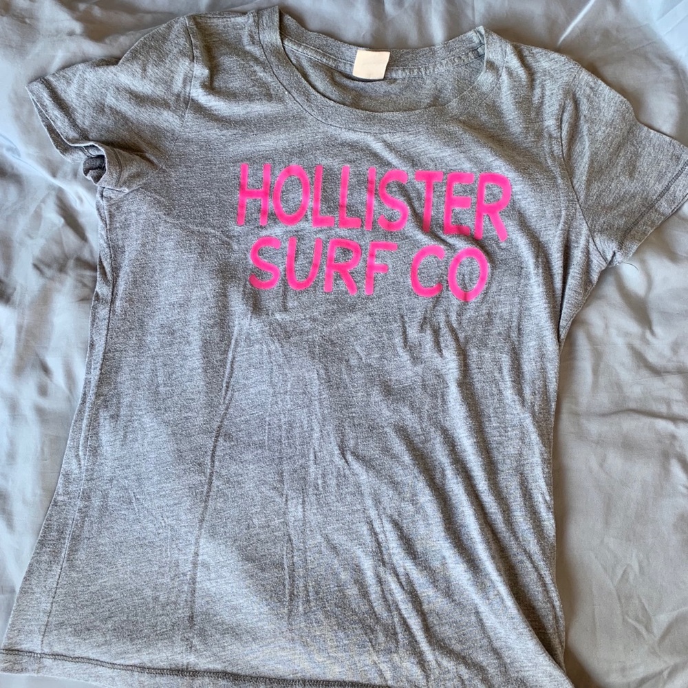 EUC gray Hollister surf co t shirt L
